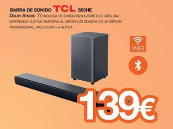 TCL - Barra De Sonido S55he