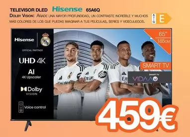 Hisense - Televisor Dled 65a6q