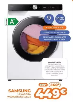 Samsung - Lavadora Ww90dg694ku3