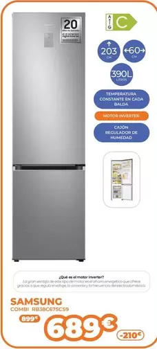 Samsung - Combi RB38C675CS9 