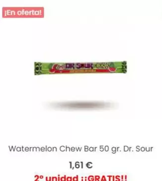 Watermelon Chew Bar 50 Gr. Dr. Sour