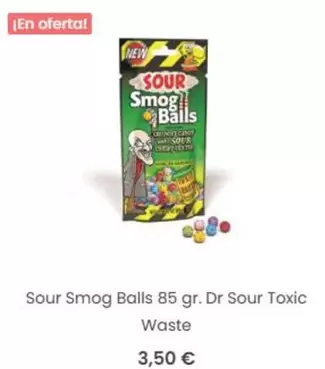Sour Smog Balls 85 Gr. Dr Sour Toxic Waste