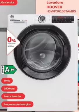 Hoover - Lavadora H3WPS6106TAMBS 