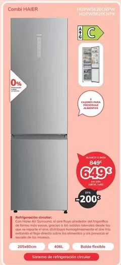 Haier - Combi HDPW5620CNPW 