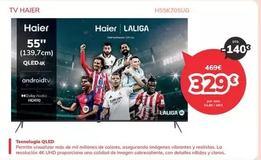 Haier - Tv Qled 55"