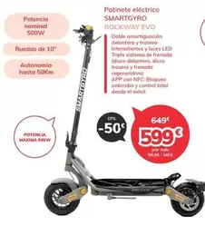 Smartgyro - Patinete Eléctrico Marinal Rockway Evo