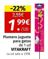 Vitakraft - Plumero Juguete Para Gatos