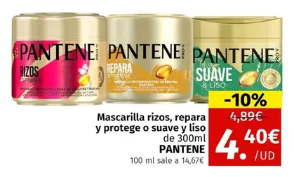 Pantene - Mascarilla Rizos, Repara Y Protege O Suave Y Liso