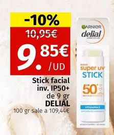 Garnier - Stick Facial Inv. Ip50+ Delial