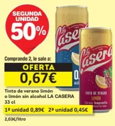 La Casera - Tinto De Verano Limon O Limon Sin Alcohol