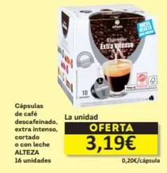 Alteza - Cápsulas De Café Descafeinado, Extra Intenso, Cortado O Con Leche