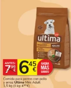 Última - Comida Para Perros Con Pollo Y Arroz Mini Adult