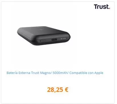 Trust - Batería Externa  Magno/5000mah/ Compatible Con Apple