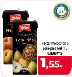 Libby's - Néctar Melocotón O Pera-pina