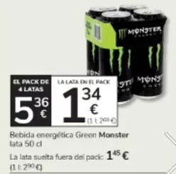 Monster - Bebida Energética Green