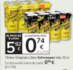 Schweppes - Tónica Original O Zero