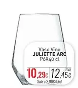 Vaso Vino Juliette Arc