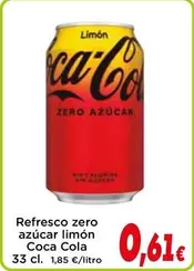 Coca Cola - Refresco Zero Azucar Limon