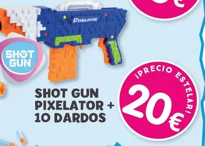 Hot Wheels - Shot Gun Pixelator + 10 Dardos