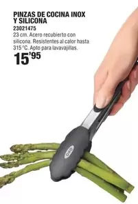 Pinzas De Cocina Inox Y Silicona