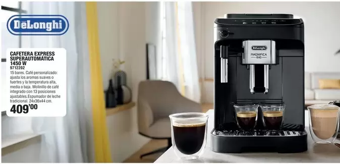 DeLonghi - Cafetera Express Superautomatica 1450 W