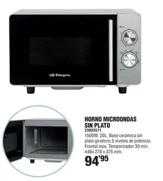 Horno Microondas Sin Plato
