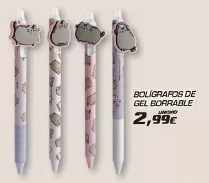 Boligrafos De Gel Borrable