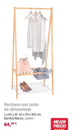 Perchero Con Cesto De Almacenaje
