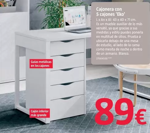 Cajonera Con 5 Cajones 'Eko'