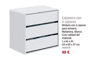 Cajonera Con 3 Cajones