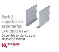 Pack 2 Soporte De Estanterias