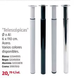 Patas De Acero 'Telescopicas'