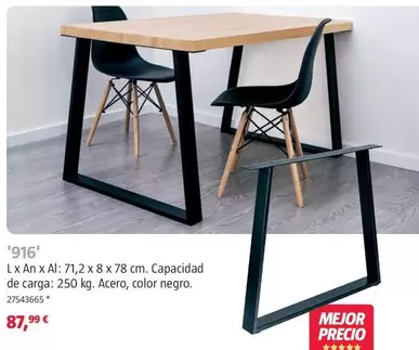 Patas De Acero Macizo '916'