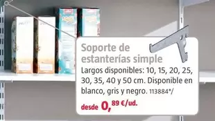 Soporte De Esranterias Simple