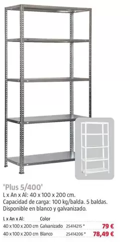 Estanterías Metálicas 'Plus 5/400'