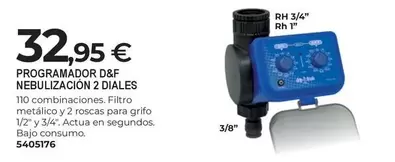 Programador D&E Nebulizacion 2 Diales
