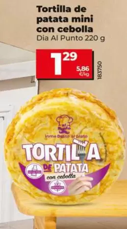 Dia Al Punto - Tortilla De Patata Mini Con Cebolla