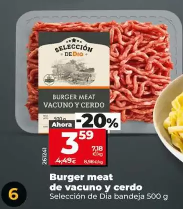 Seleccion De Dia - Burger Meat De Vacuno Y Cerdo