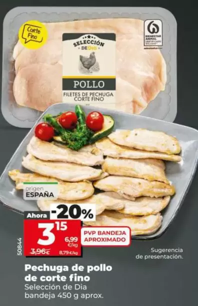 Seleccion De Dia - Pechuga De Pollo De Corte Fino