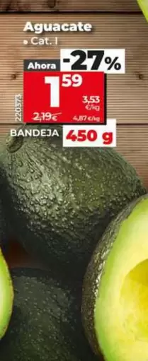 Aguacate Bandeja 450 G