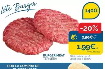 Ternera Asturiana - Burger Meat