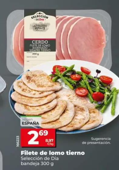 Seleccion De Dia - Filete De Lomo Tierno Bandeja 300 G
