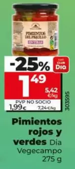 Dia Vegecampo - Pimientos Rojos Y Verdes  275 G