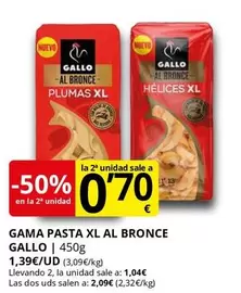 Gallo - Pasta Xl Al Bronce