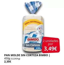 Bimbo - Pan Molde Sin Corteza