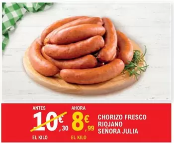 Chorizo Fresco Señora Julia
