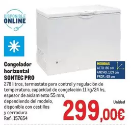 Sontec - Congelador Horizontal Pro
