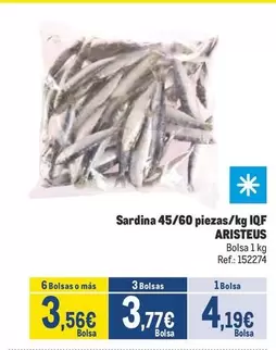 Sardina 45/60 Piezas/kg