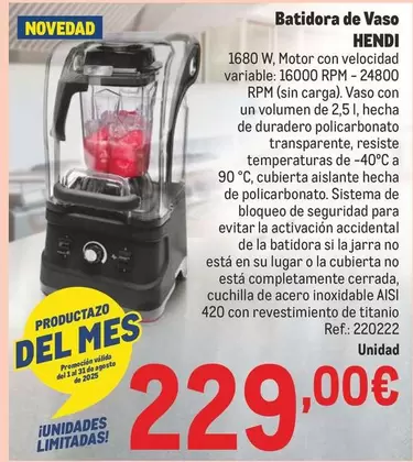 Sistema - Batidora De Vaso