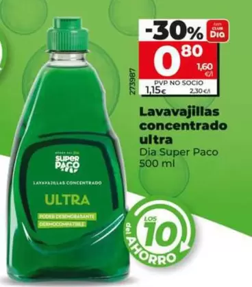 Dia Super Paco - Lavavajillas Concentrado Ultra